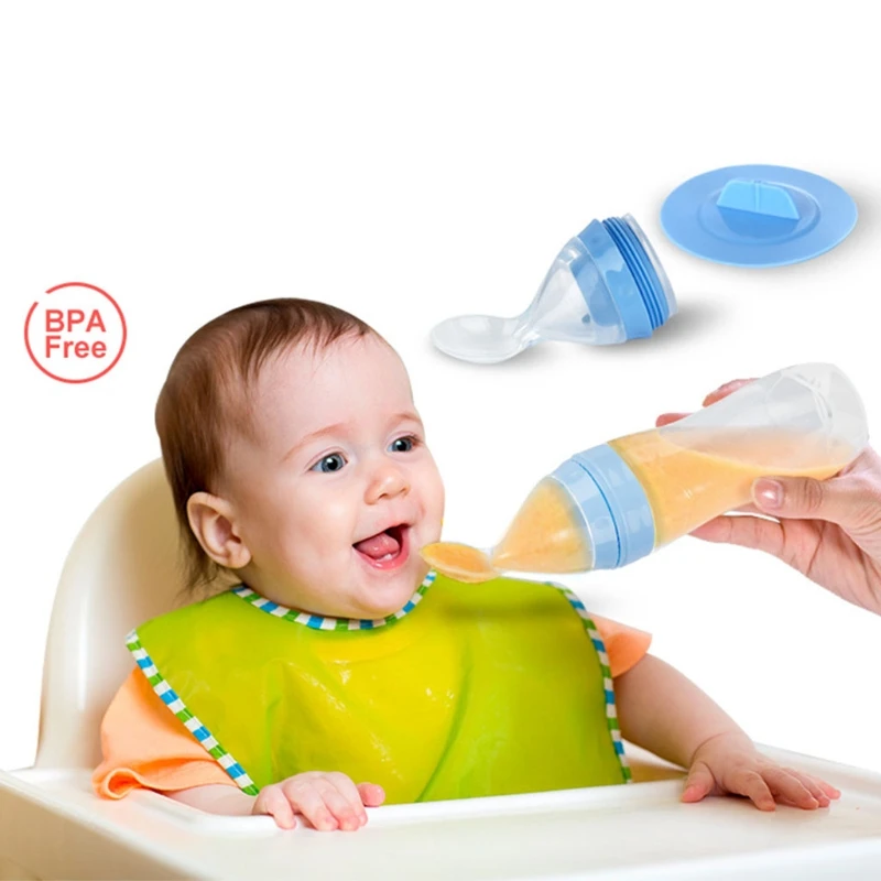 Silicone soft Spoon Feeding Squeeze Rice Cereal Bottle for Baby Infant toddler Newborn liquid diet
Silicone soft Spoon Feeding Squeeze Rice Cereal Bottle for Baby Infant toddler Newborn liquid diet