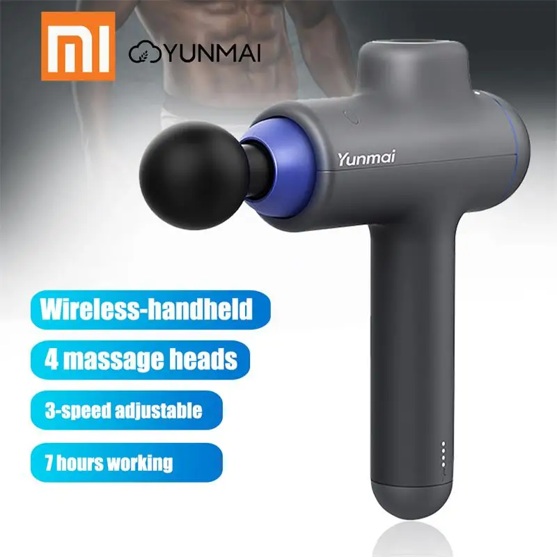 Xiaomi Yunmai Fascia Massage Gun 3 Modes 4 Heads Handheld Rechargeable Deep Muscle Tissue Massager Body Relax Massage
Xiaomi Yunmai Fascia Massage Gun 3 Modes 4 Heads Handheld Rechargeable Deep Muscle Tissue Massager Body Relax Massage