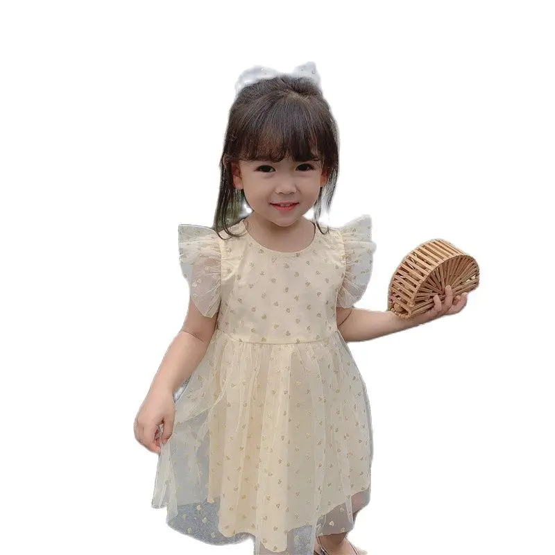 Tulle Dress For Girls Summer Flying Sleeve Mesh Ruffle Dresses Stars Heart Shapes Party Vestidos Baby Children Birthday Clothing
Tulle Dress For Girls Summer Flying Sleeve Mesh Ruffle Dresses Stars Heart Shapes Party Vestidos Baby Children Birthday Clothing