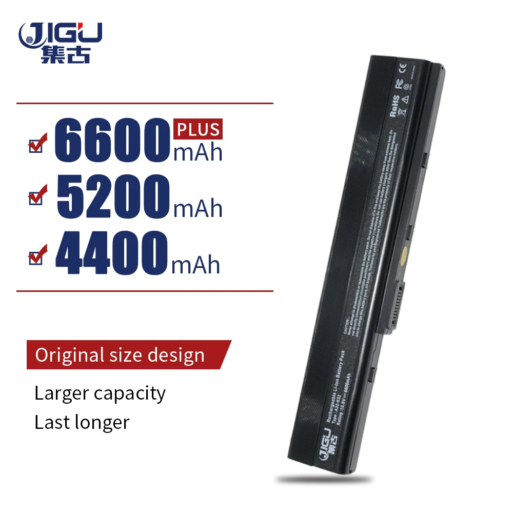 JIGU Аккумулятор для ноутбука Asus K52 K52J K52JB K52JC K52JE K52JK K52JR K52N K52D K52DE K52DR K52F K62 K62F K62J K62JR|laptop