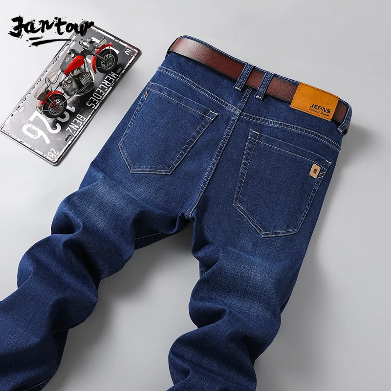 Men Stretch Jeans Male Classic Elasticity Business jeans men fashion comfortable Solid straight long Denim pants 35 40 42 44 46
Men Stretch Jeans Male Classic Elasticity Business jeans men fashion comfortable Solid straight long Denim pants 35 40 42 44 46