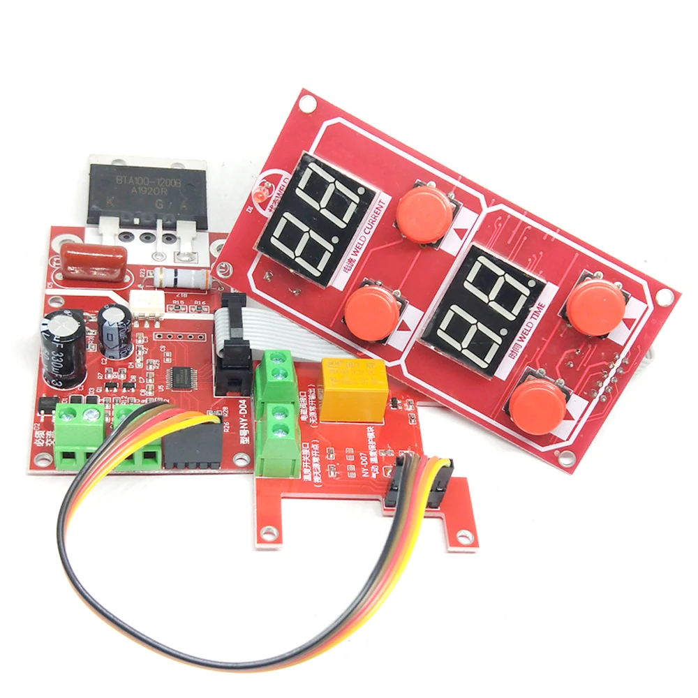 NY-D04 40A Dual Display Spot Welding Machine Transformer Controller Control Panel Board Adjust Time Current
NY-D04 40A Dual Display Spot Welding Machine Transformer Controller Control Panel Board Adjust Time Current