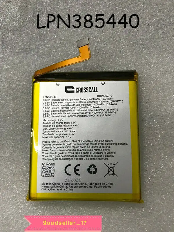 OEM Battery For CROSSCALL Phone Battery 3.8V 4400mAh LPN385440 Baterias 
OEM Battery For CROSSCALL Phone Battery 3.8V 4400mAh LPN385440 Baterias