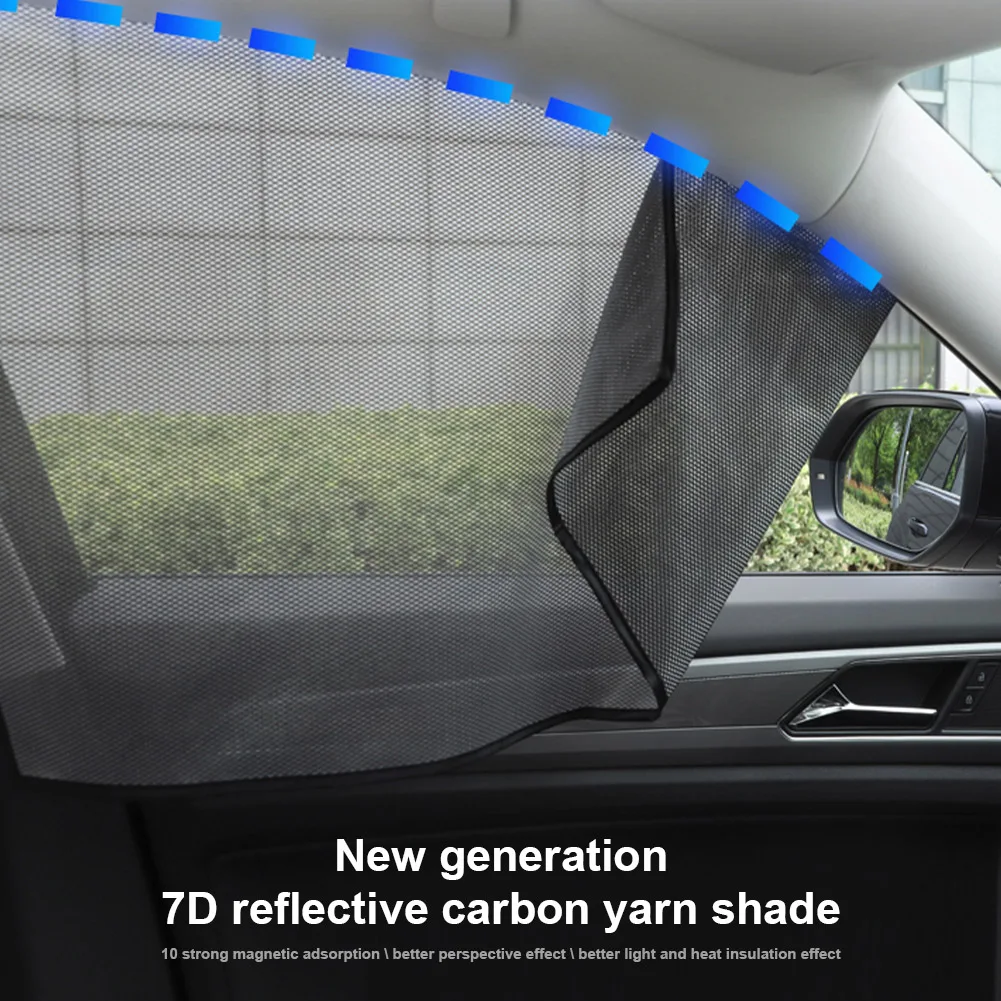Sun Shade Magnetic Side Window Sunshade Front Rear Window Curtain Perspective Mesh Summer Sun Protection Cover Car Accessories
Sun Shade Magnetic Side Window Sunshade Front Rear Window Curtain Perspective Mesh Summer Sun Protection Cover Car Accessories