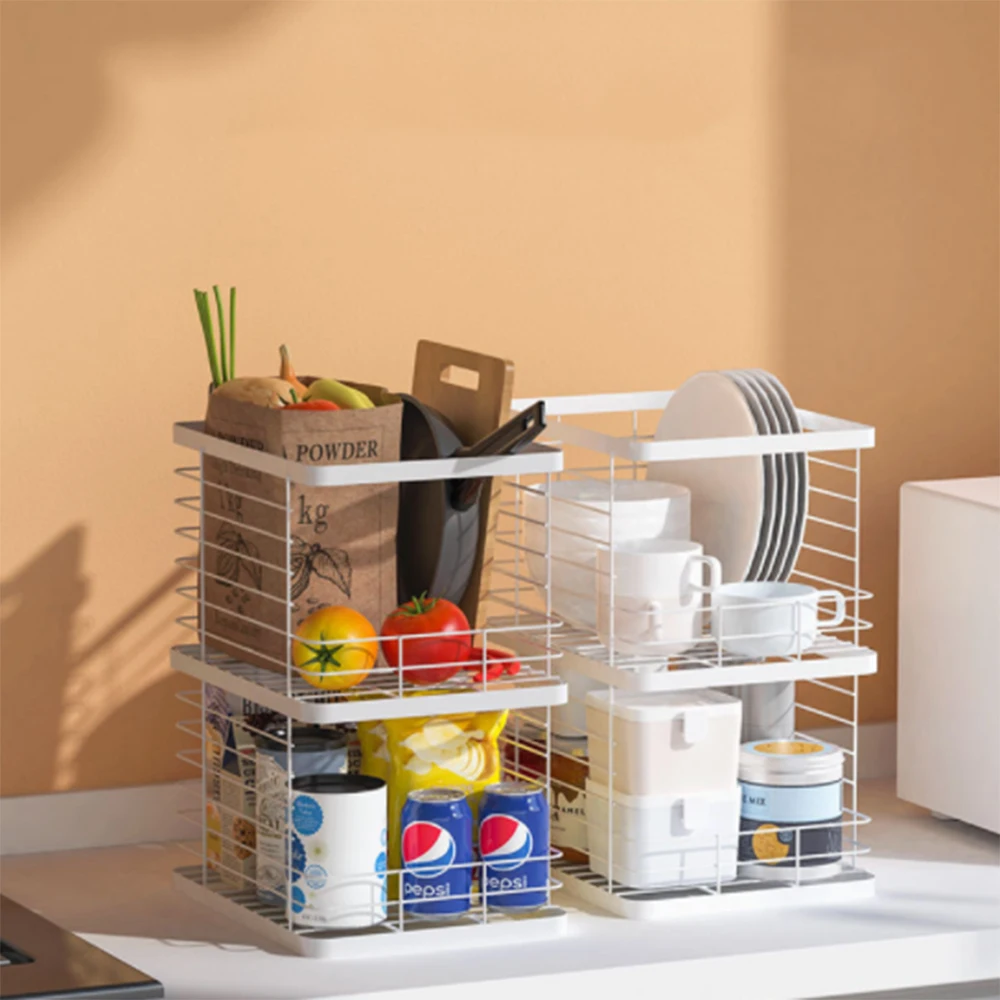 1Pcs Kitchen Wrought Iron Rack Can Be Superimposed Square Household Storage Basket
1Pcs Kitchen Wrought Iron Rack Can Be Superimposed Square Household Storage Basket