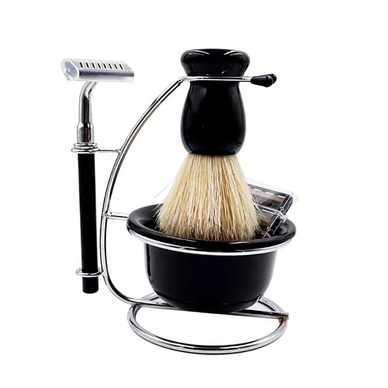 Old-fashioned manual razor shaving kit Men's care razor shaving brush The shaving brush is equipped with a stand for easy use
Old-fashioned manual razor shaving kit Men's care razor shaving brush The shaving brush is equipped with a stand for easy use