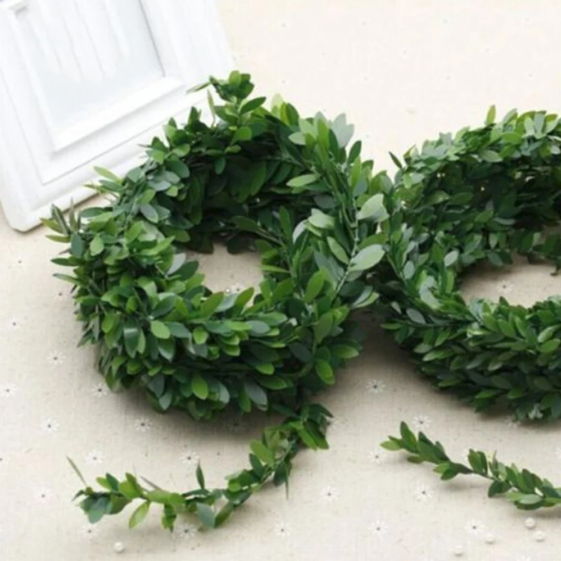 7.5m Artificial Silk Wreath Green Leaf Iron Wire Artificial Flower Leaves DIY Wreath Vine Accessory Wedding Decoration Garland
7.5m Artificial Silk Wreath Green Leaf Iron Wire Artificial Flower Leaves DIY Wreath Vine Accessory Wedding Decoration Garland