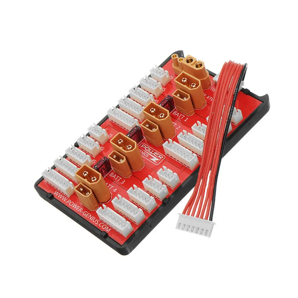 Power-Genius 2 IN 1 PG Parallel Charging Board XT30 XT60 Plug Supports 4 Packs 2-8S Lipo Battery For RC Models Spare Part
Power-Genius 2 IN 1 PG Parallel Charging Board XT30 XT60 Plug Supports 4 Packs 2-8S Lipo Battery For RC Models Spare Part