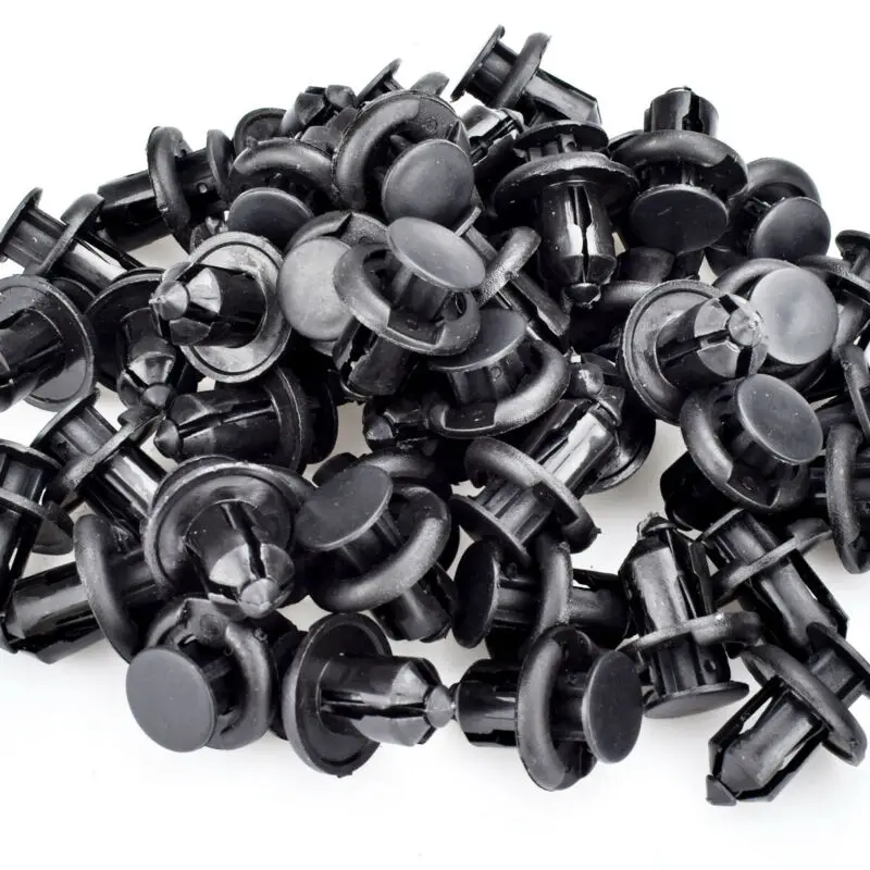 50Pcs Bumper Retainer Clips Black Plastic Auto Fasteners Rivets Clips Vehicle Car Bumper Door Panel Fender Liner Clips Retainer
50Pcs Bumper Retainer Clips Black Plastic Auto Fasteners Rivets Clips Vehicle Car Bumper Door Panel Fender Liner Clips Retainer