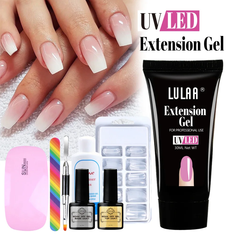 Nail Extension Gel Kit White or Pink Extension Gel Manicure Set for Homemade DIY Nail Art Salon Makeup Tools Fast delivery
Nail Extension Gel Kit White or Pink Extension Gel Manicure Set for Homemade DIY Nail Art Salon Makeup Tools Fast delivery