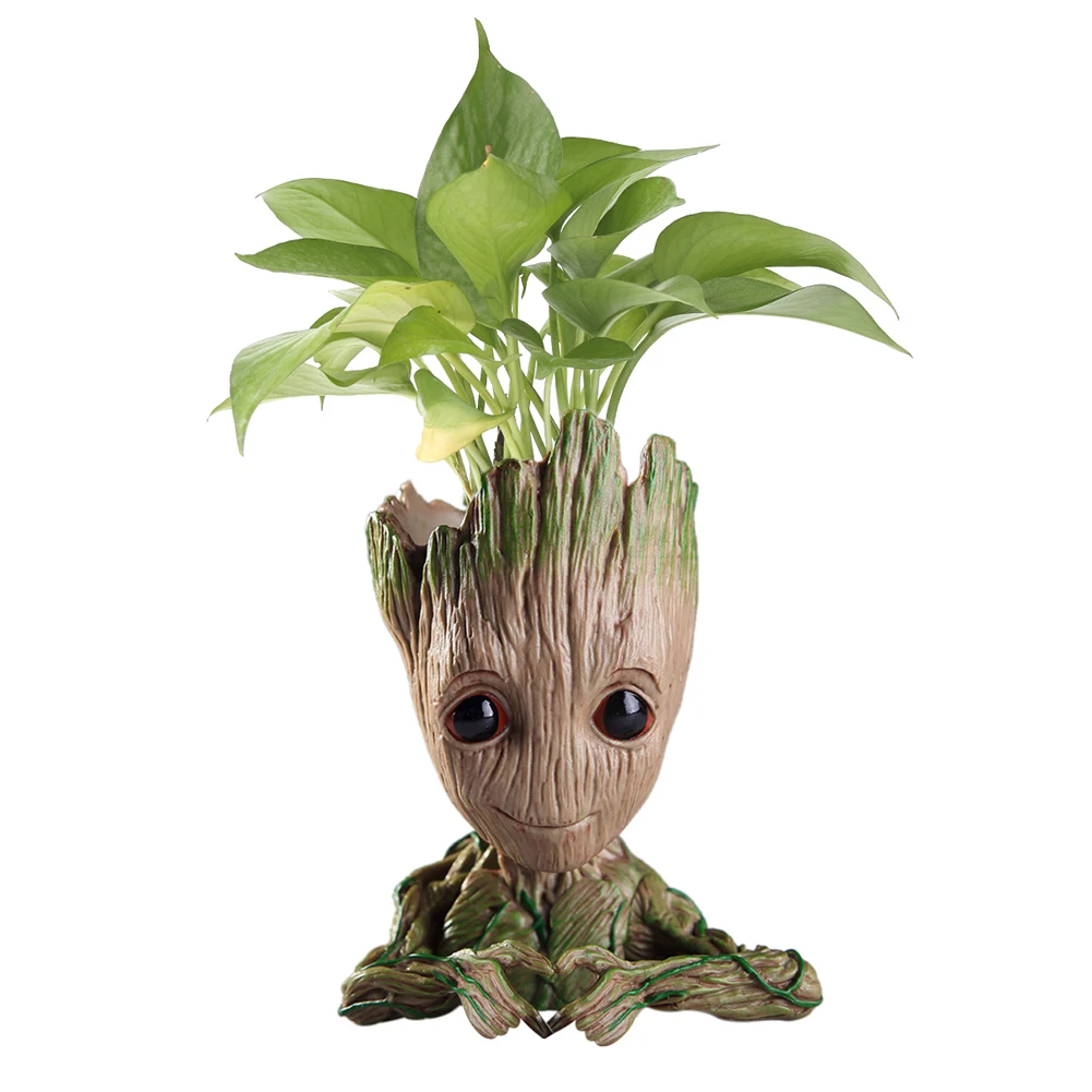 

Baby Groot Flowerpot Flower Pot Planter Action Figures Tree Man Cute Model Toy Pen Pot Garden Flower Pots Home Decoration