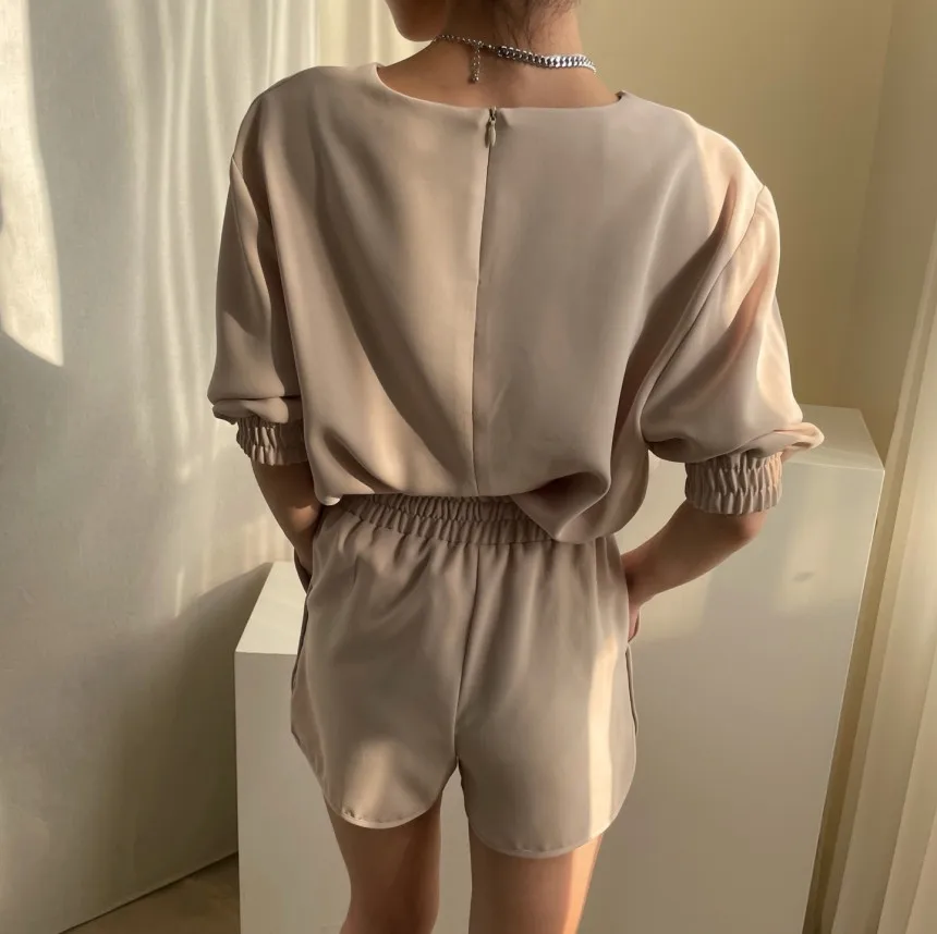 2 Piece Sets Womens Outfits Spring Blouse Women T-Shirt short Sleeve High Waist Shorts Wide Leg Womens Two Piece Set Office
2 Piece Sets Womens Outfits Spring Blouse Women T-Shirt short Sleeve High Waist Shorts Wide Leg Womens Two Piece Set Office