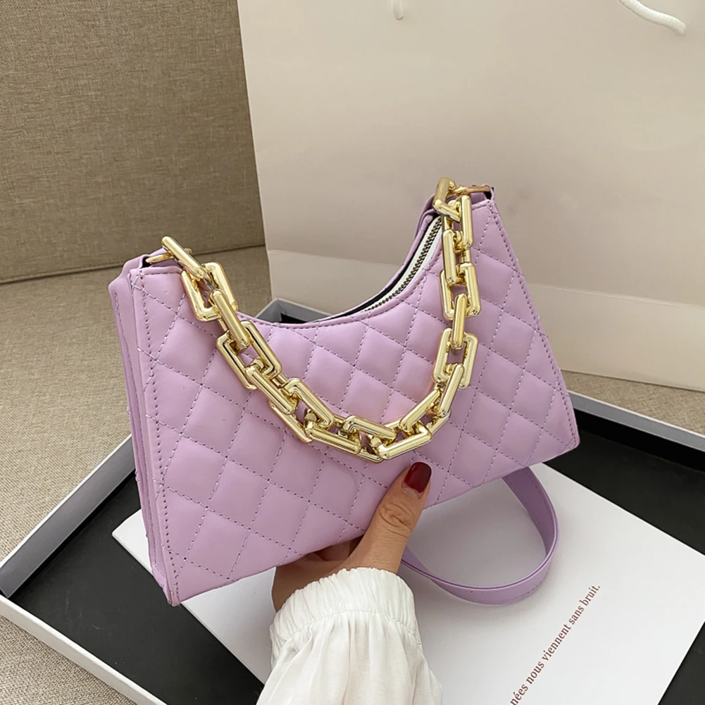 Fashion Lattice Pattern Women PU Shoulder Bag Casual Portable Female Chain Totes Leather Travel Underarm Shopping Pouch
Fashion Lattice Pattern Women PU Shoulder Bag Casual Portable Female Chain Totes Leather Travel Underarm Shopping Pouch