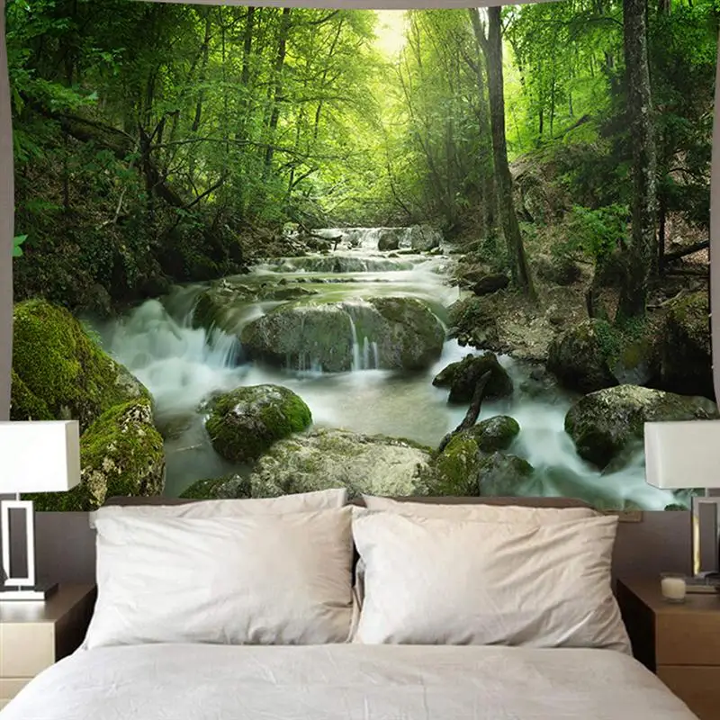1Pc Forest Backdrop Waterfall Home Wall Tapestry Practical Background Cloth Wall Decor
1Pc Forest Backdrop Waterfall Home Wall Tapestry Practical Background Cloth Wall Decor