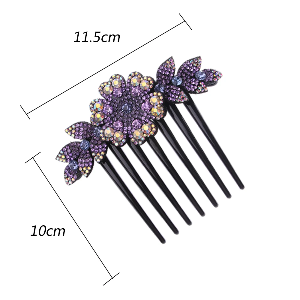 New Lady Elegant Flower Hair Pins Crystal Rhinestone Hair Comb Slide Claws Barrettes Bridal Headwear Women Hair Accessories
New Lady Elegant Flower Hair Pins Crystal Rhinestone Hair Comb Slide Claws Barrettes Bridal Headwear Women Hair Accessories