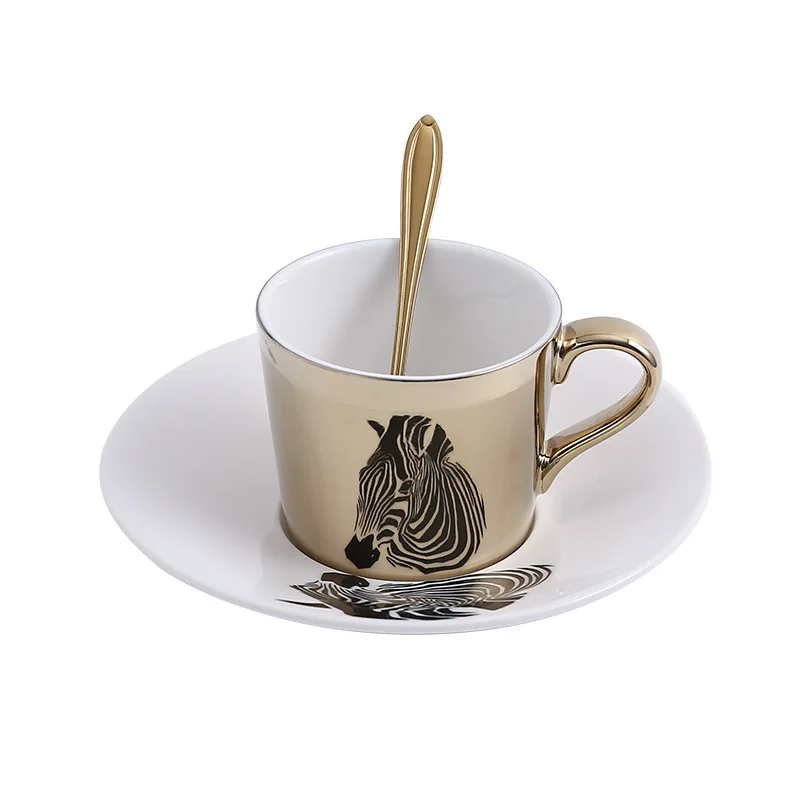 Creative Electroplating Mirror Reflection Ceramic Reflection Cup Customized Tea Cup with Plate Afternoon Tea Coffee Cup Set
Creative Electroplating Mirror Reflection Ceramic Reflection Cup Customized Tea Cup with Plate Afternoon Tea Coffee Cup Set