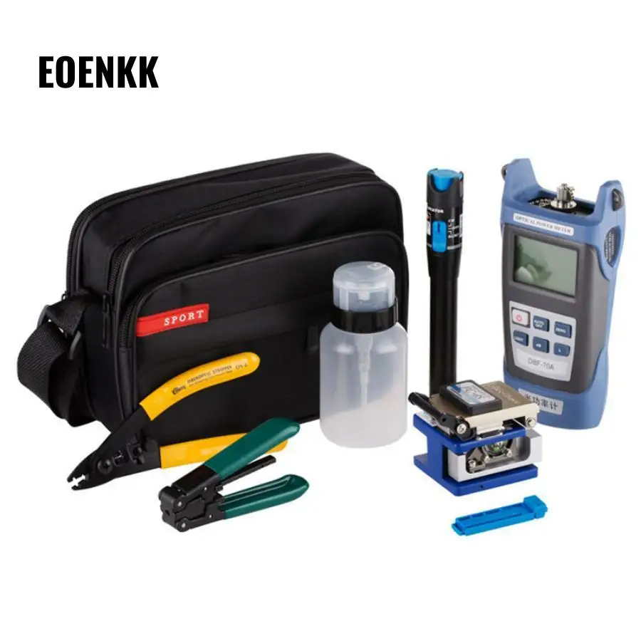 Toolbox For Optical Fiber FTTH Cold Joint Kit Optic Fiber Tool Set FC-6S Fiber Cutter Red Laser Pointer Optical Power Meter
Toolbox For Optical Fiber FTTH Cold Joint Kit Optic Fiber Tool Set FC-6S Fiber Cutter Red Laser Pointer Optical Power Meter