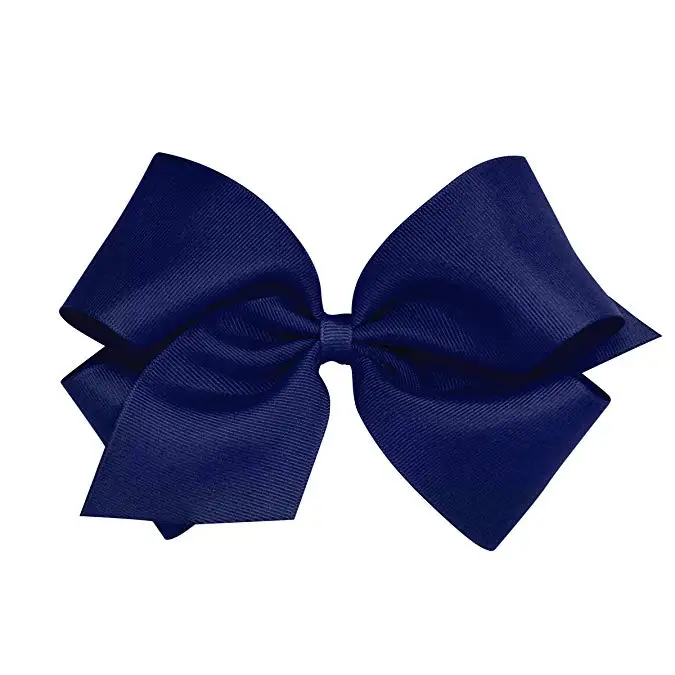 free shipping 12pcs/pack Baby Girls' King Grosgrain Hair Bow girl hair accessories big bows | Аксессуары для одежды
