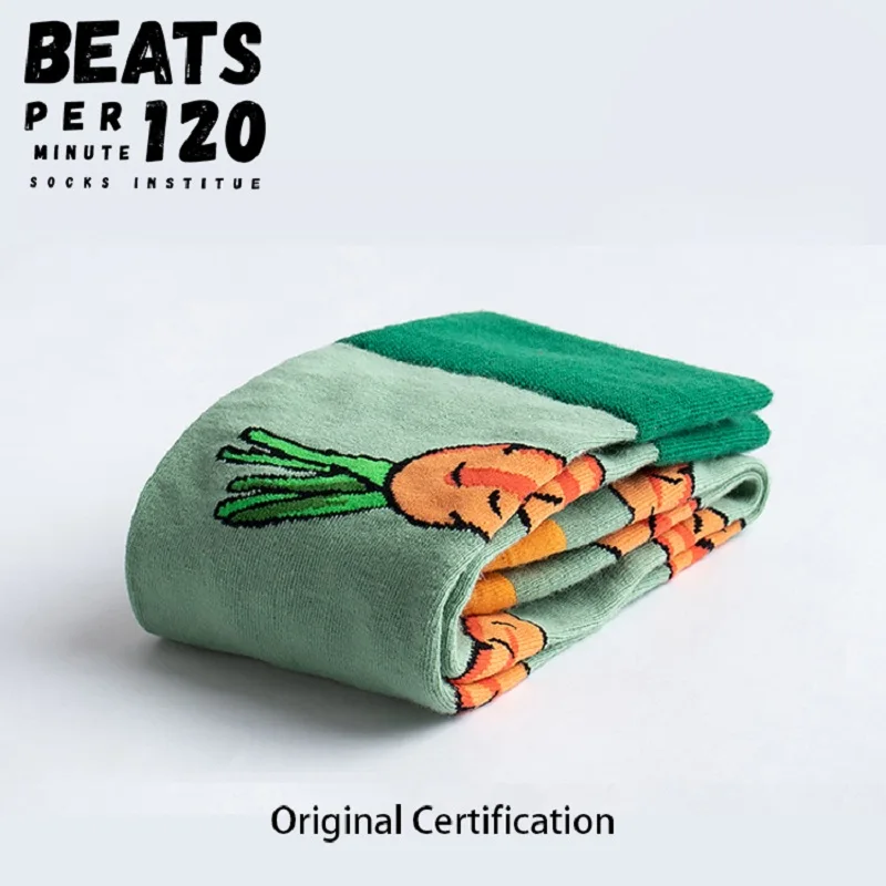 1pair BPM Brand Vintage Carrot Funny Socks Creative Art Fruit Fashion Colorful Combed Cotton Fun Funky Dress Crew Men Socks Gift
1pair BPM Brand Vintage Carrot Funny Socks Creative Art Fruit Fashion Colorful Combed Cotton Fun Funky Dress Crew Men Socks Gift