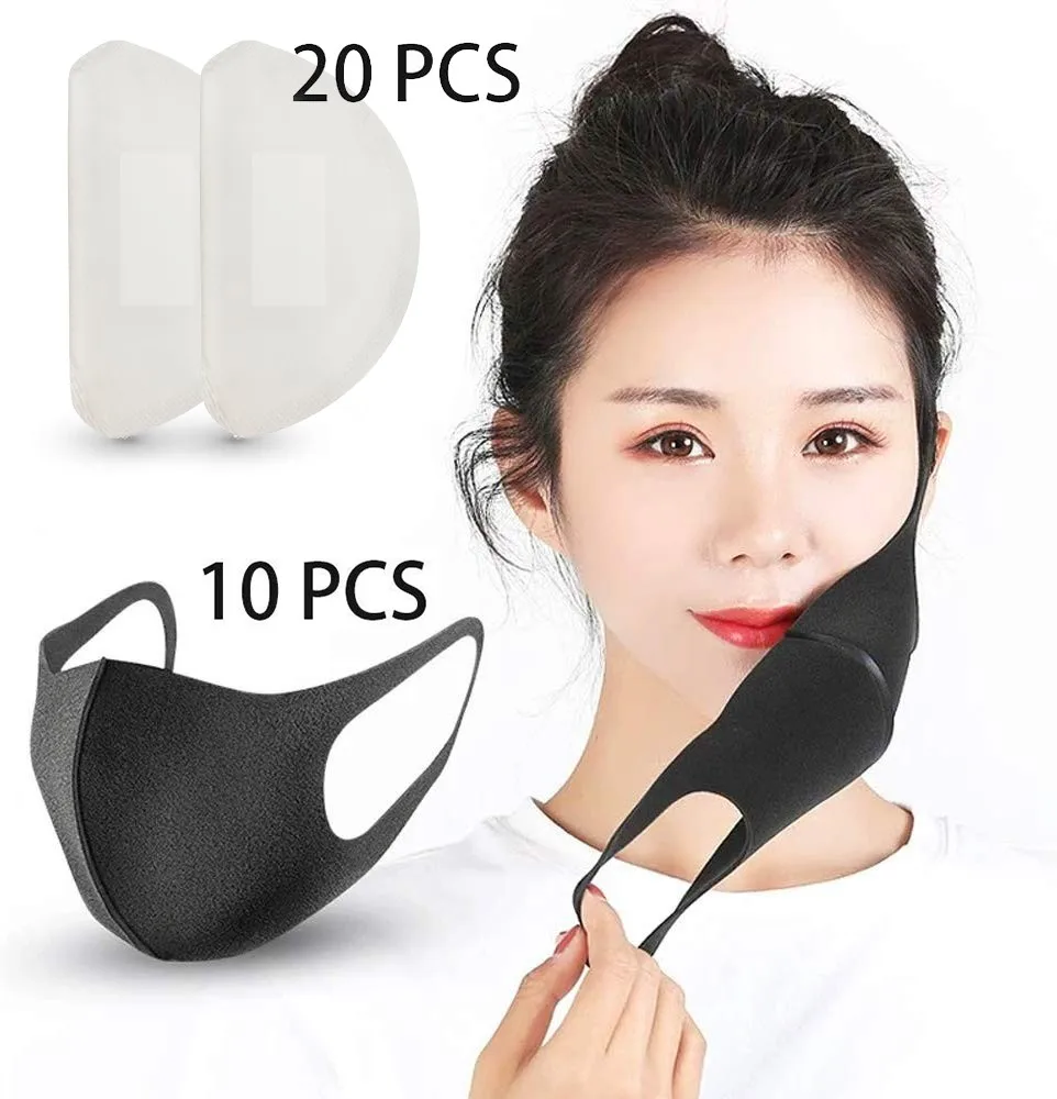 Black Mask Unisex 5 Pack Face Masks 10 Replacement Reusable Mask Filter PM2.5 Camp Anti Dust Outdoor Comfy Breathable Safe Mask
Black Mask Unisex 5 Pack Face Masks 10 Replacement Reusable Mask Filter PM2.5 Camp Anti Dust Outdoor Comfy Breathable Safe Mask