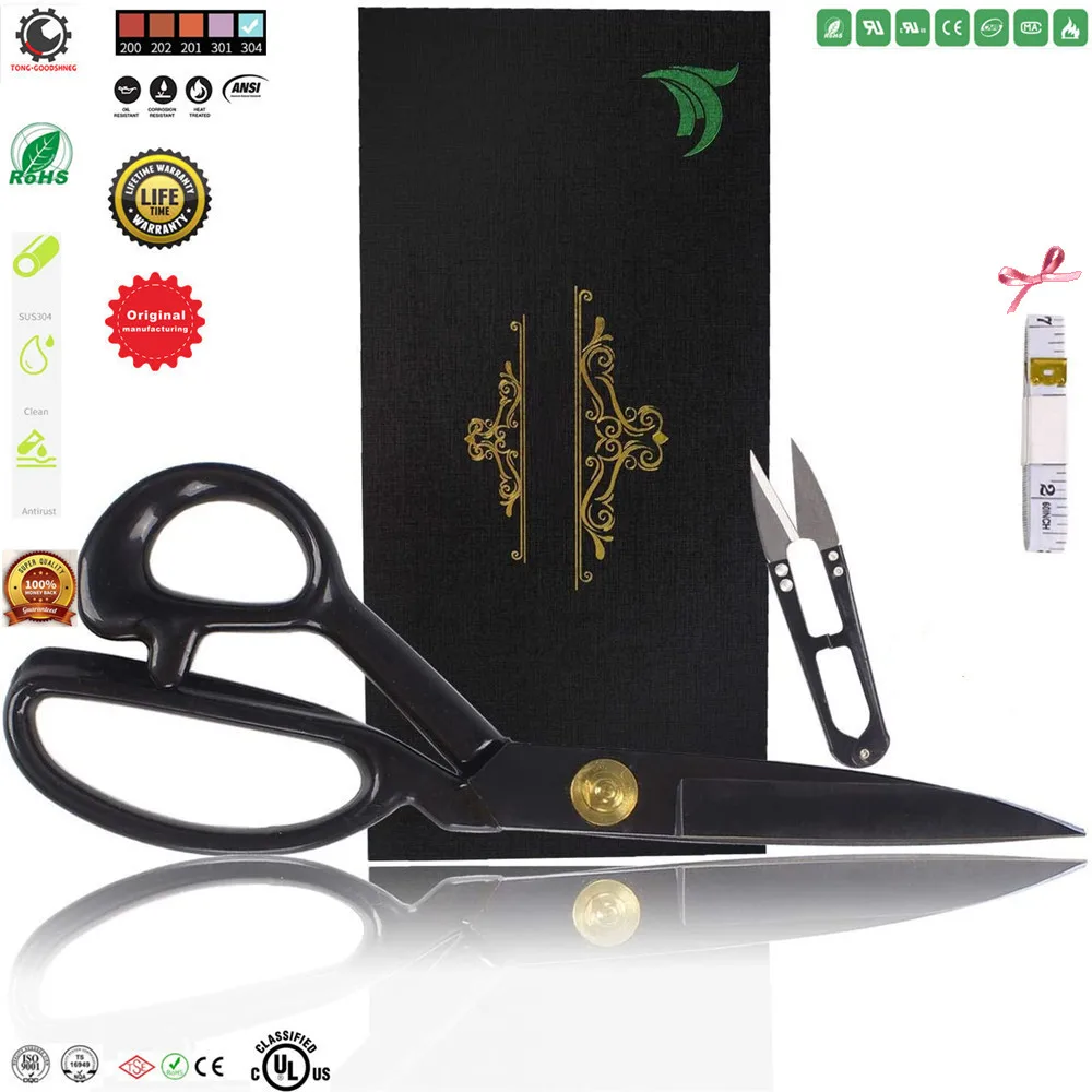 SUS304 Sewing Scissors,Professional 8"Fabric Dressmaking Scissors Heavy Duty Shears Sharp Cutting,Crafting,Leather,Tailoring
SUS304 Sewing Scissors,Professional 8"Fabric Dressmaking Scissors Heavy Duty Shears Sharp Cutting,Crafting,Leather,Tailoring