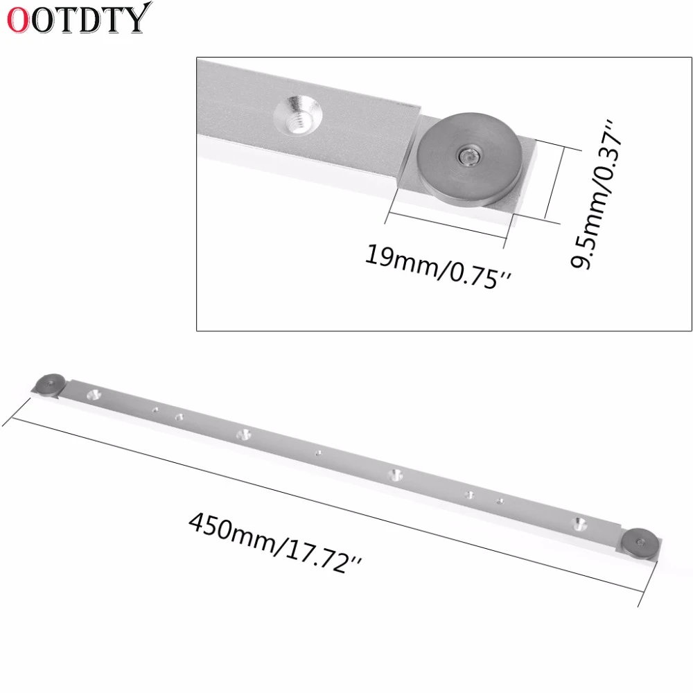 Woodworking DIY Tools Miter Track Stop 450mm Aluminium Alloy Rail Miter Bar /Slot For T-Slot T-Tracks Manual Durable In Use
Woodworking DIY Tools Miter Track Stop 450mm Aluminium Alloy Rail Miter Bar /Slot For T-Slot T-Tracks Manual Durable In Use