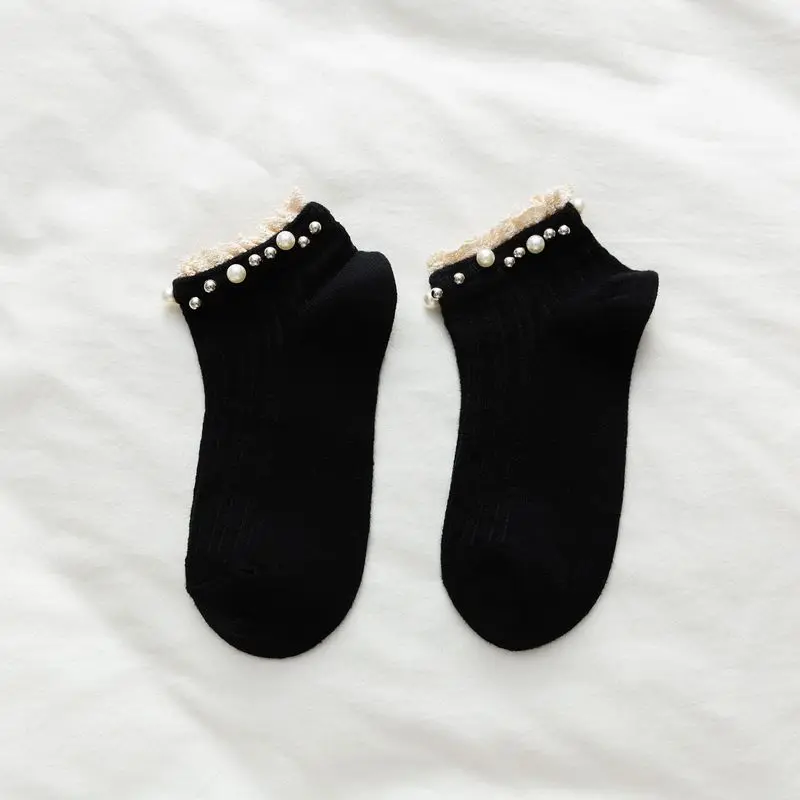 2021 New Korean Retro Pearl Socks Women Elastic Cotton Handmade Meias Creative Lace Short Socks Girl Harajuku Calcetines Mujer
2021 New Korean Retro Pearl Socks Women Elastic Cotton Handmade Meias Creative Lace Short Socks Girl Harajuku Calcetines Mujer