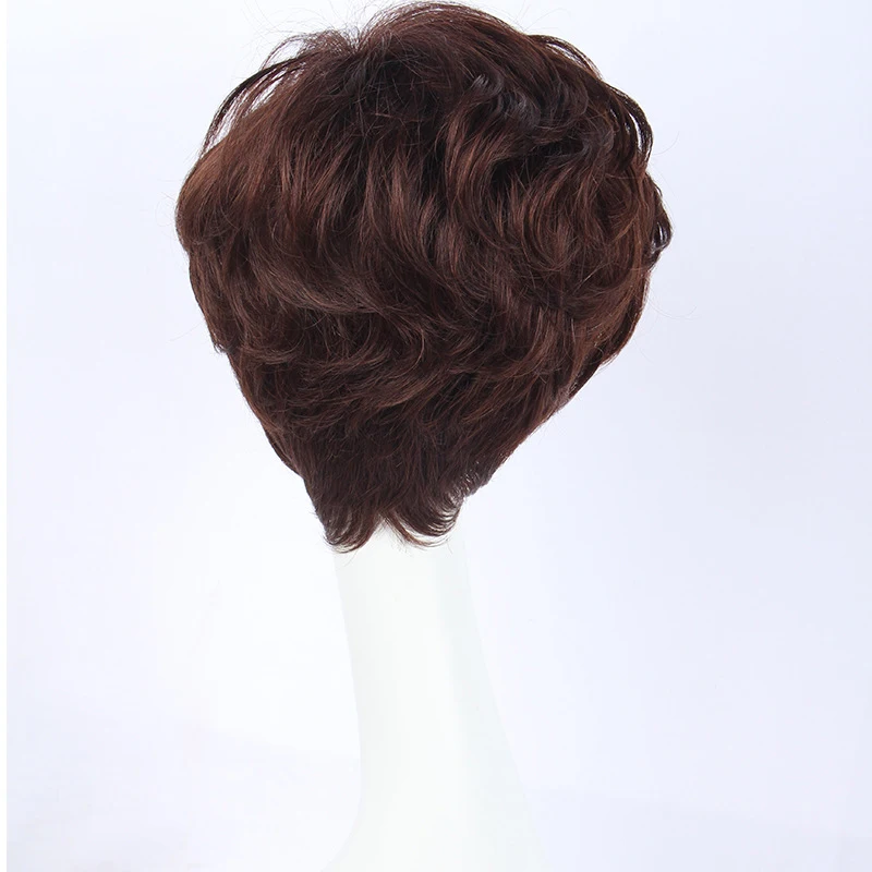 LIANGMO Wig Female Short Curly Hair Real Human Hair Middle-aged and Elderly Mother Fashion Short Hair Wig.
LIANGMO Wig Female Short Curly Hair Real Human Hair Middle-aged and Elderly Mother Fashion Short Hair Wig.