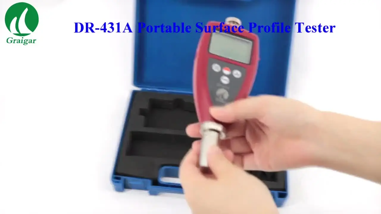 DR-431A Portable Surface Profile Tester Range: 0 um to 800 um (0 mils to 30 mils)
DR-431A Portable Surface Profile Tester Range: 0 um to 800 um (0 mils to 30 mils)