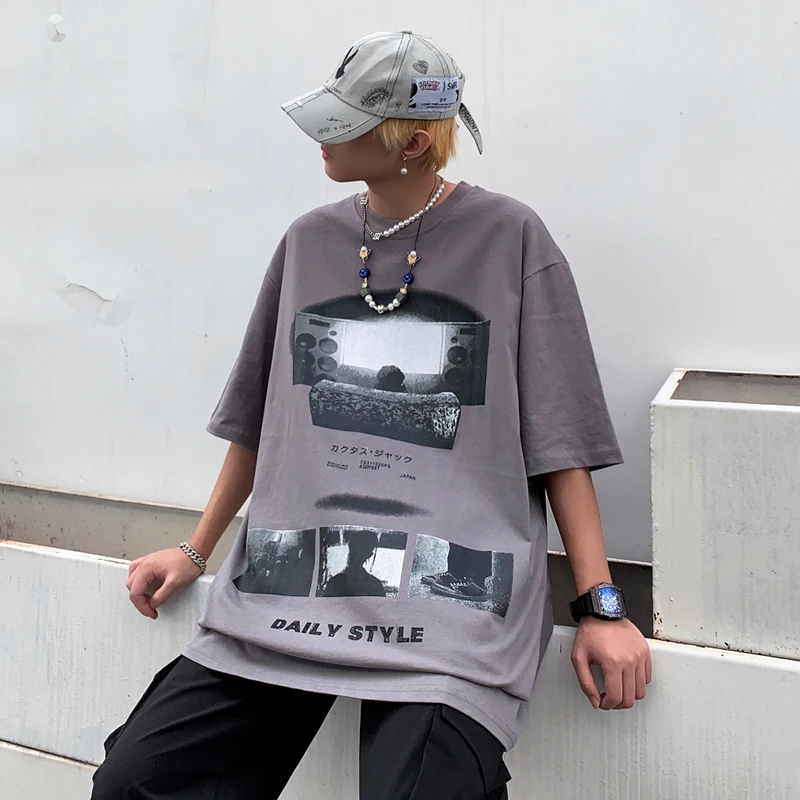 Dark Icon Printed Streetwear Hiphop T-shirt Men Summer Short Sleeve Tee Shirts Black Grey Tshirts for Men
Dark Icon Printed Streetwear Hiphop T-shirt Men Summer Short Sleeve Tee Shirts Black Grey Tshirts for Men