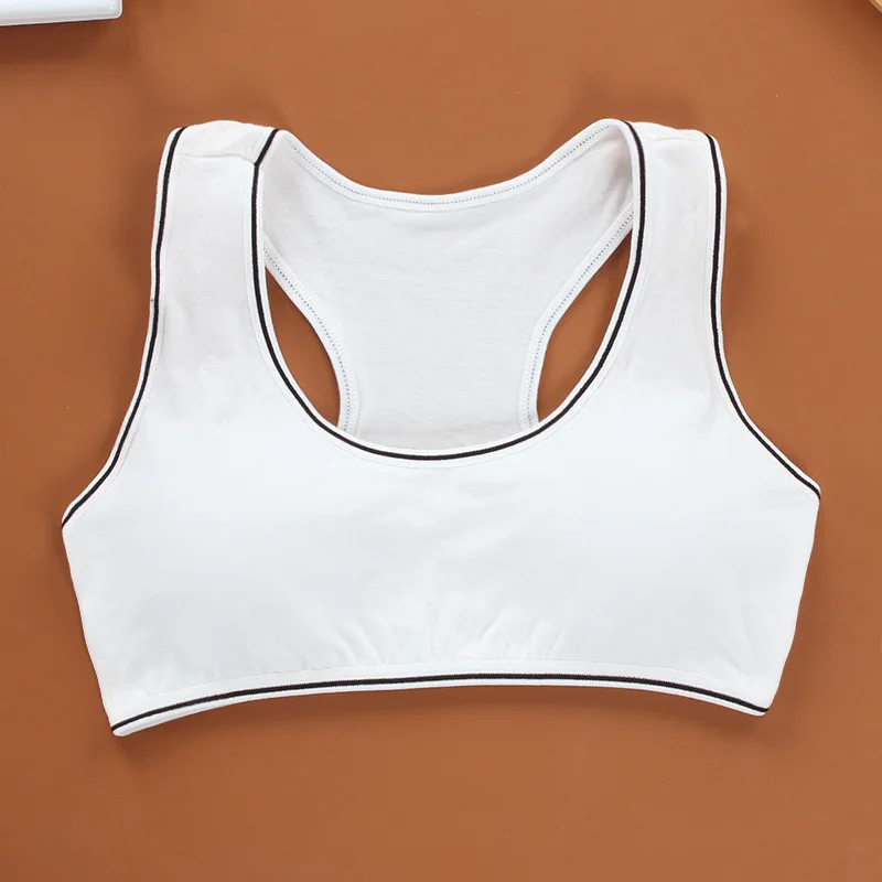 Girls bra development period no steel ring cotton sports solid color bottoming underwear small vest training bras for girls
Girls bra development period no steel ring cotton sports solid color bottoming underwear small vest training bras for girls