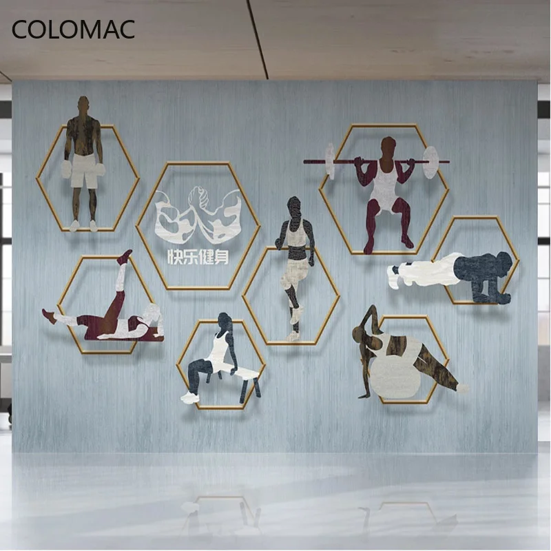 Colomac Custom Gym Running Sports Equipment Decoration Wallpaper Fitness Corridor Poster Promotion Mural Wall Decor Dropshipping
Colomac Custom Gym Running Sports Equipment Decoration Wallpaper Fitness Corridor Poster Promotion Mural Wall Decor Dropshipping