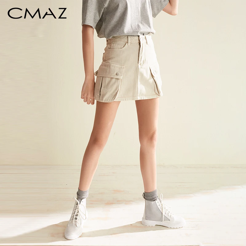 CMAZ 2019 Дизайнерская юбка Женская летняя мини Новая корейская литературная версия