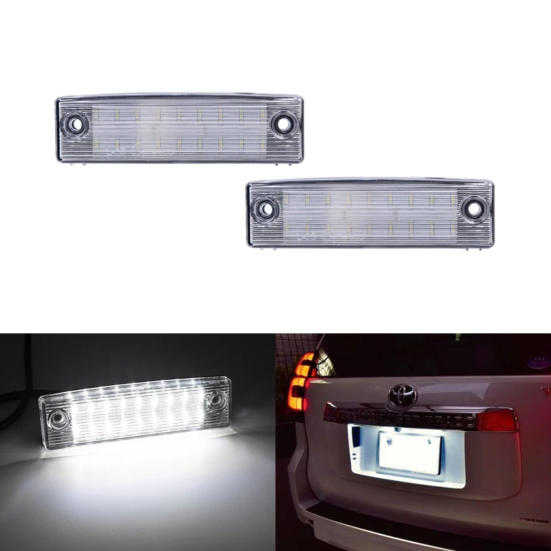 For Toyota Land Cruiser Prado TRJ150 GRJ15 GDJ15 For Lexus GX470 White Canbus SMD Led License Plate Lights
For Toyota Land Cruiser Prado TRJ150 GRJ15 GDJ15 For Lexus GX470 White Canbus SMD Led License Plate Lights
