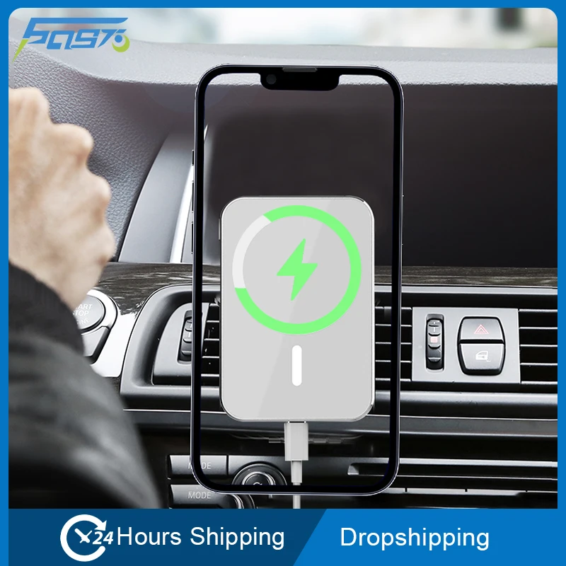Magnetic Car Wireless Charger Holder for iphone 12 mini pro Car Phone Holder Fast Charging Qi Wireless Charger Mount 15W Airvent
Magnetic Car Wireless Charger Holder for iphone 12 mini pro Car Phone Holder Fast Charging Qi Wireless Charger Mount 15W Airvent