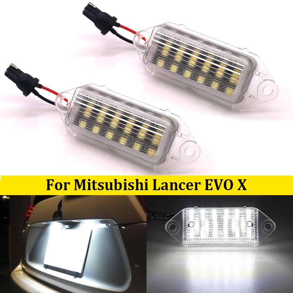 2pcs For Mitsubishi Lancer EVO X 2003 2004 2005 2006 2007-2019 LED License Number Plate Light Car Rear Tag Lamps OEM#8341A099
2pcs For Mitsubishi Lancer EVO X 2003 2004 2005 2006 2007-2019 LED License Number Plate Light Car Rear Tag Lamps OEM#8341A099