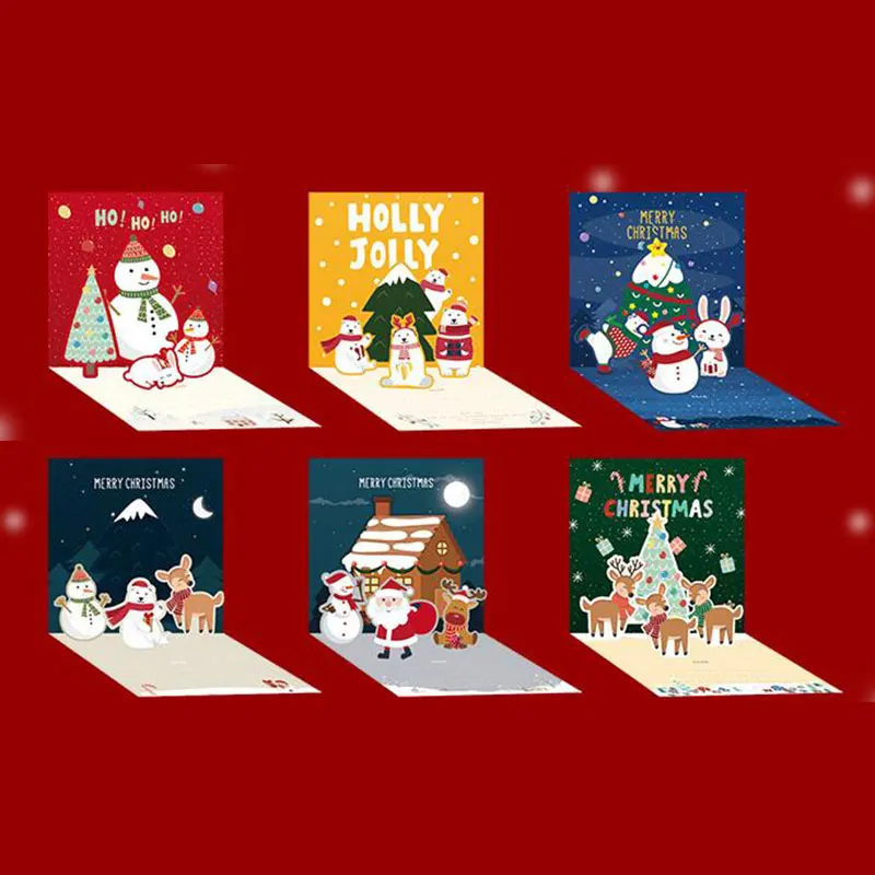 Three-dimensional Christmas Greeting Card Printed Holiday Creative Three-dimensional Cards Fashionable Popular Festival Gifts
Three-dimensional Christmas Greeting Card Printed Holiday Creative Three-dimensional Cards Fashionable Popular Festival Gifts