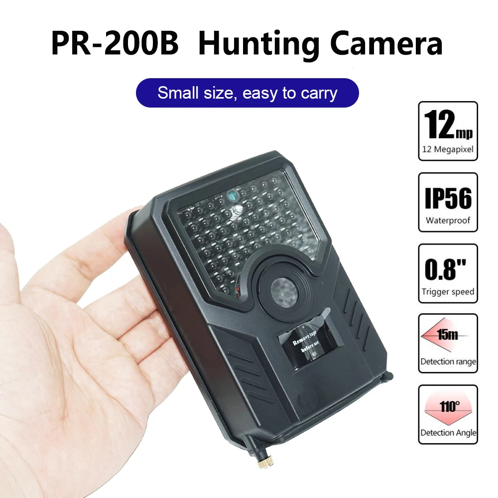 New Hunting Trail Camera PR-200B Waterproof 1080P 12MP Wildlife Video Camera Infrared Camcorder Night Vision Hunting Camera
New Hunting Trail Camera PR-200B Waterproof 1080P 12MP Wildlife Video Camera Infrared Camcorder Night Vision Hunting Camera