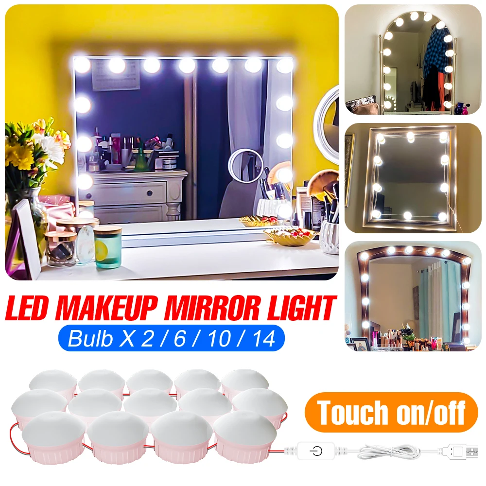 Hollywood USB Make Up Vanity Light Bulb LED Dimmable Dressing Table Cosmetic Mirror Lamp 8W 12W 16W 20W Led Bathroom Bombilla
Hollywood USB Make Up Vanity Light Bulb LED Dimmable Dressing Table Cosmetic Mirror Lamp 8W 12W 16W 20W Led Bathroom Bombilla
