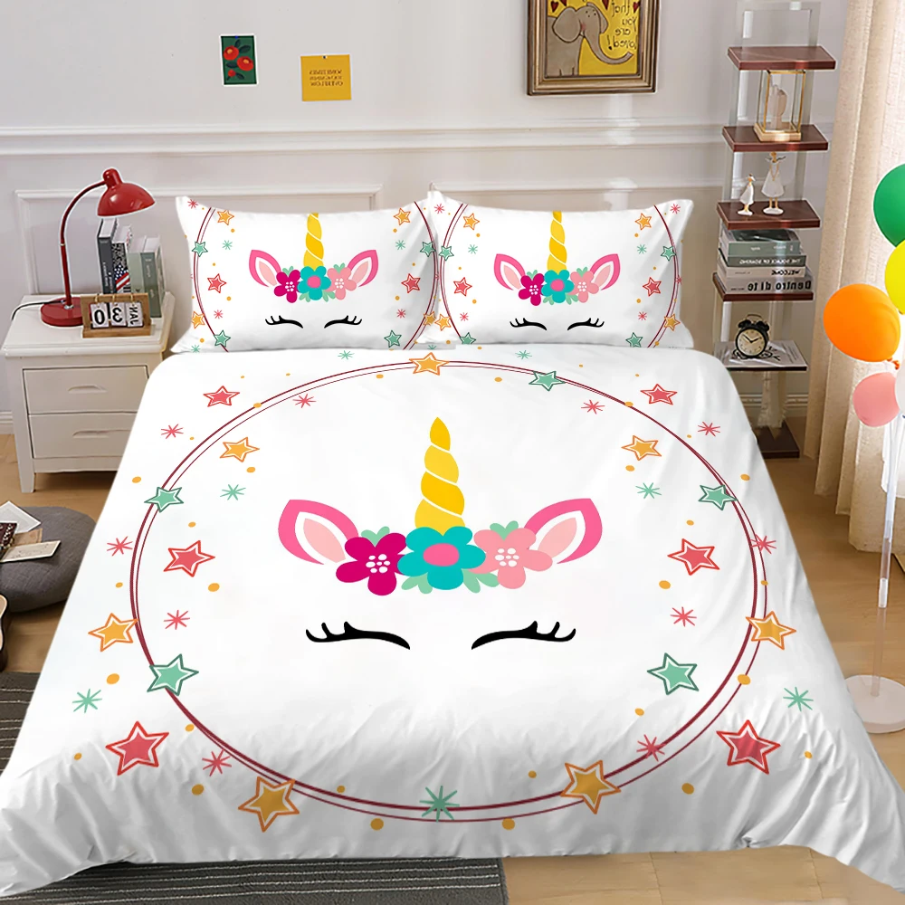 3D Bedding Set Unicorn Duvet Cover Set Highend Bedclothes Creative Bed Gift for Girls Children Hot Selling
3D Bedding Set Unicorn Duvet Cover Set Highend Bedclothes Creative Bed Gift for Girls Children Hot Selling