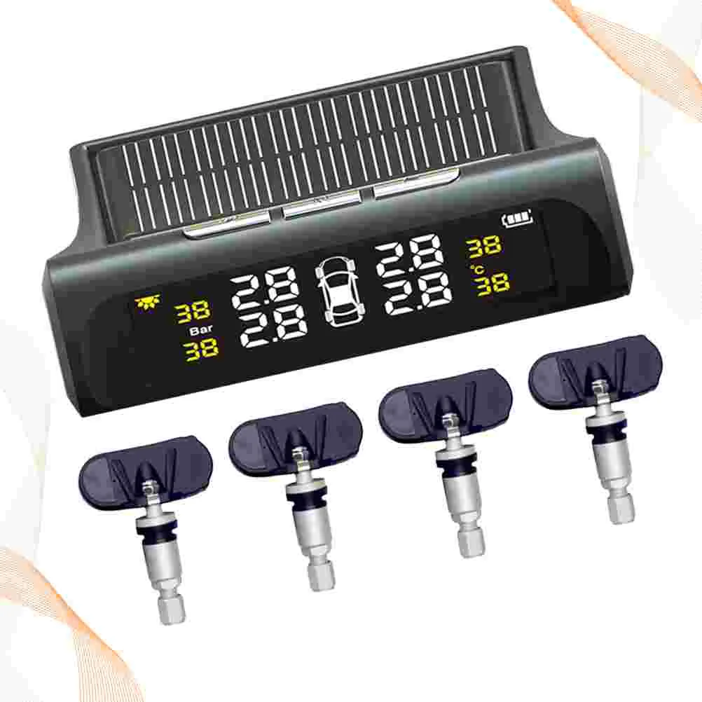 Wireless Solar Energy Universal Tire Pressure Monitor High Precision Tire Pressure Detector with Color Screen Black
Wireless Solar Energy Universal Tire Pressure Monitor High Precision Tire Pressure Detector with Color Screen Black