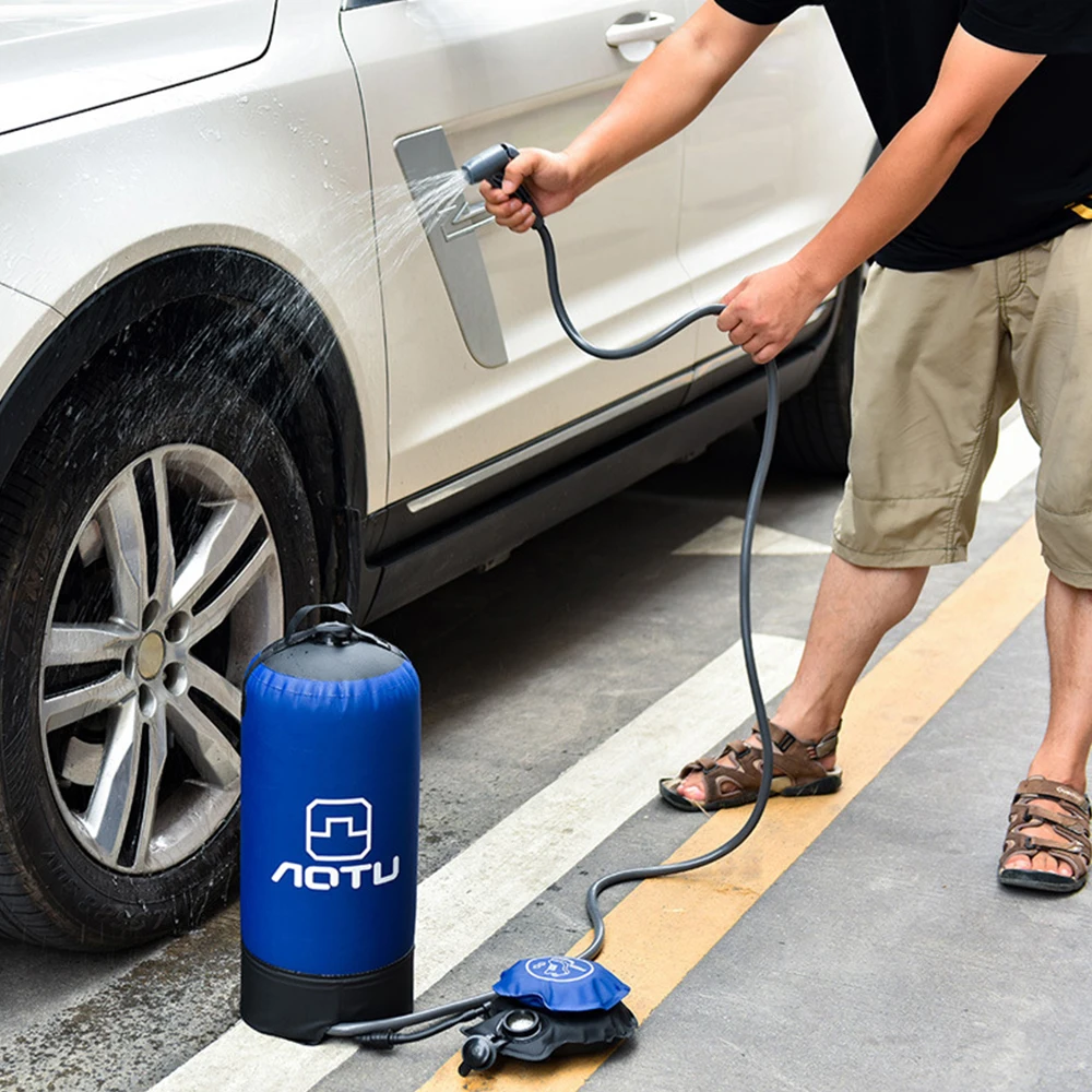 AOTU 11L Pressure Bathing Shower Bag Portable Pressure Shower with Foot Pump for Camping Hiking Backpacking Beach
AOTU 11L Pressure Bathing Shower Bag Portable Pressure Shower with Foot Pump for Camping Hiking Backpacking Beach