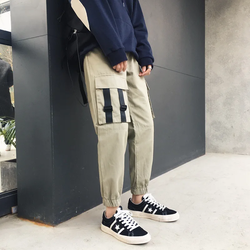 Overalls male popular logo loose bundle of nine minutes of pants leg pants men trendy leisure trousers
Overalls male popular logo loose bundle of nine minutes of pants leg pants men trendy leisure trousers