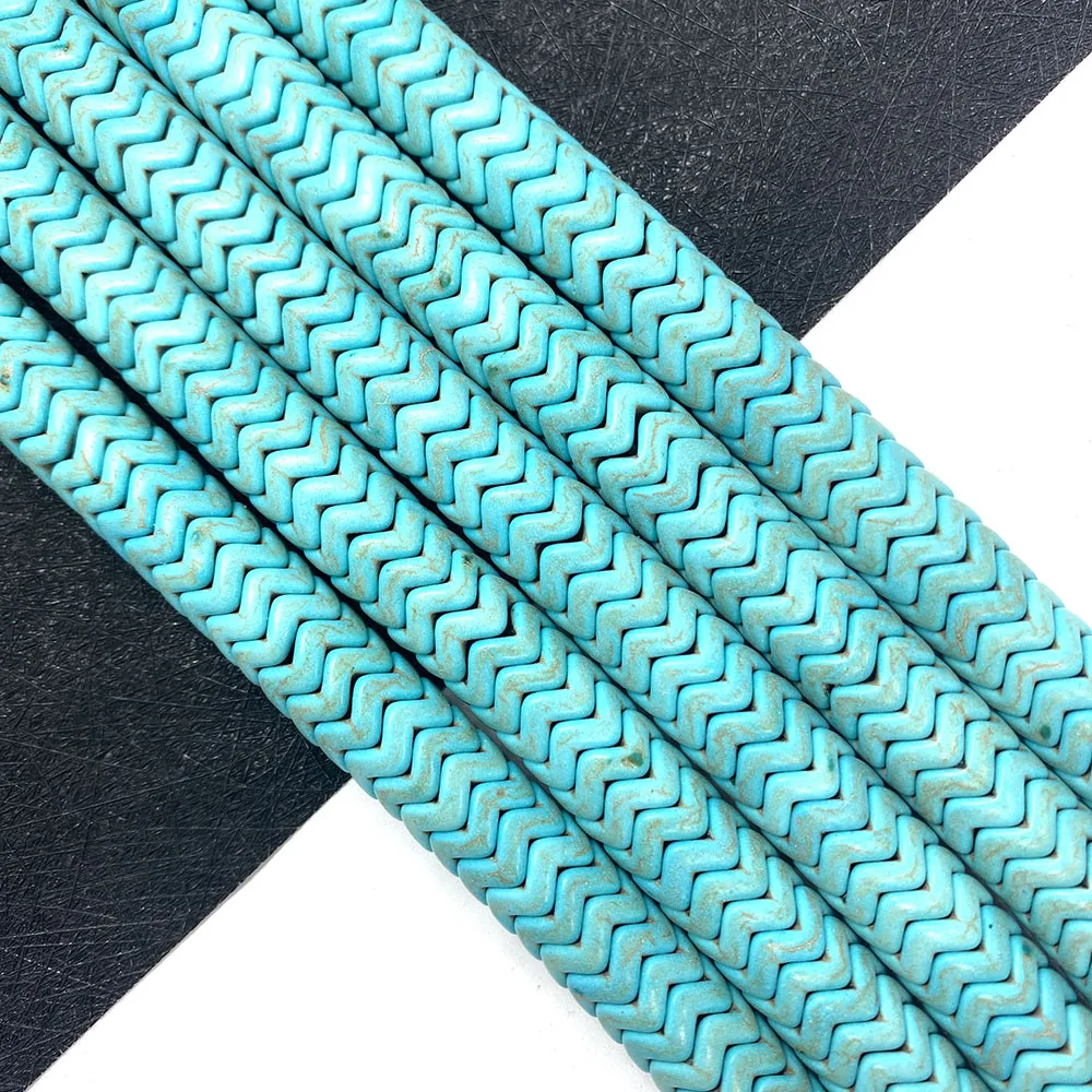 Interval Blue Turquoise 6 8 10mm Specification Wave Shape Can Be Jewelry Making Necklace Bracelet Earring Accessories Wholesale
Interval Blue Turquoise 6 8 10mm Specification Wave Shape Can Be Jewelry Making Necklace Bracelet Earring Accessories Wholesale