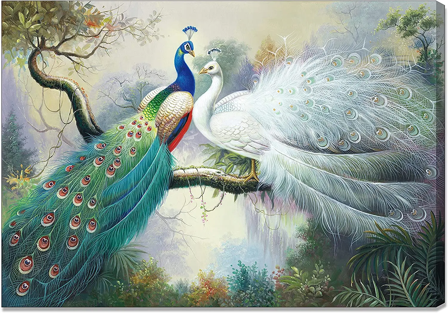 Peacock Art Wall Hand-painted Canvas Peacock Oil Painting Symbolizes Love And Happiness For Bedroom Corridor Art Frameless
Peacock Art Wall Hand-painted Canvas Peacock Oil Painting Symbolizes Love And Happiness For Bedroom Corridor Art Frameless