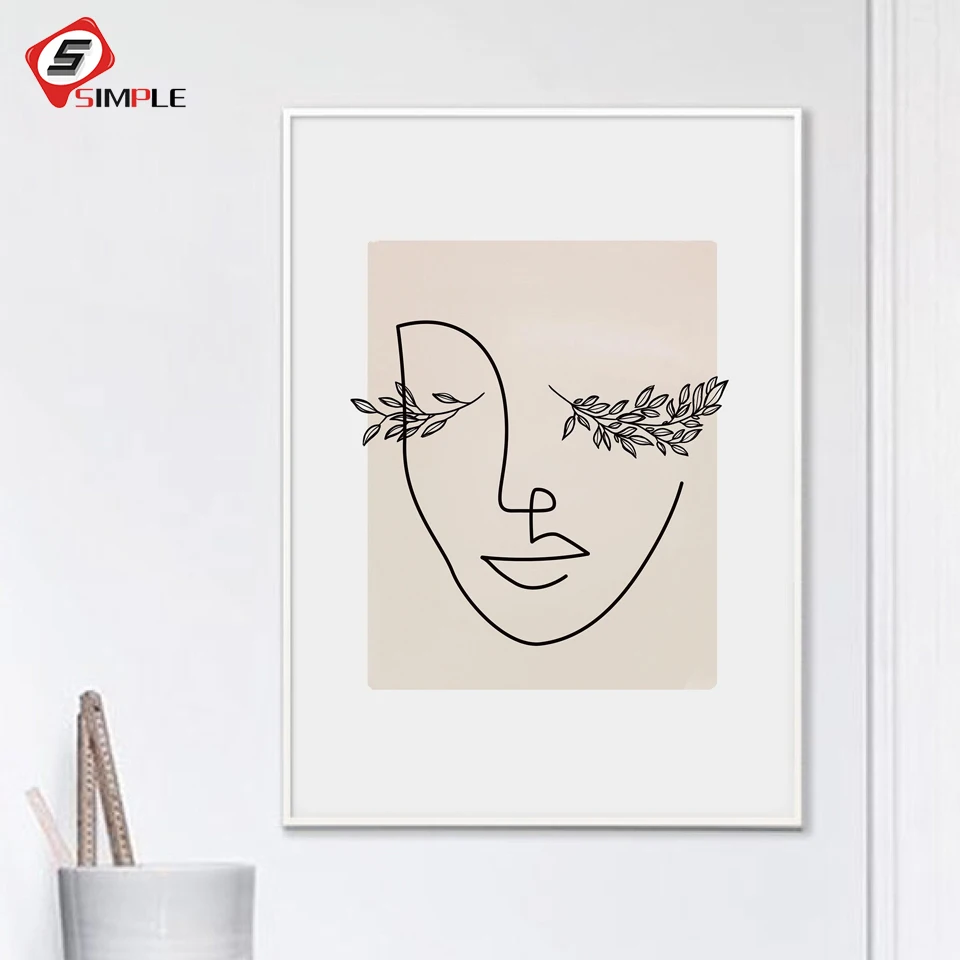 Eyelash Print Abstract Woman Face Line Drawing Art Poster Boho Wall Pictures for Living Room Nordic Minimalist Home Decoration
Eyelash Print Abstract Woman Face Line Drawing Art Poster Boho Wall Pictures for Living Room Nordic Minimalist Home Decoration