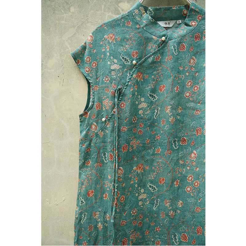 SCUWLINEN Women Dress 2020 Summer Autumn Vintage Print Short Sleeve Tassel Straight Slim Ramie Dress Improved Cheongsam P258
SCUWLINEN Women Dress 2020 Summer Autumn Vintage Print Short Sleeve Tassel Straight Slim Ramie Dress Improved Cheongsam P258