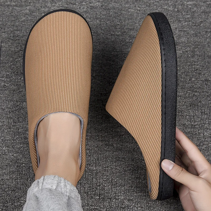 Men Slippers Stripe Corduroy Indoor Slippers Autumn Winter Warm Slides Women Plush Cotton Slippers Household Fur Slides for Mal
Men Slippers Stripe Corduroy Indoor Slippers Autumn Winter Warm Slides Women Plush Cotton Slippers Household Fur Slides for Mal