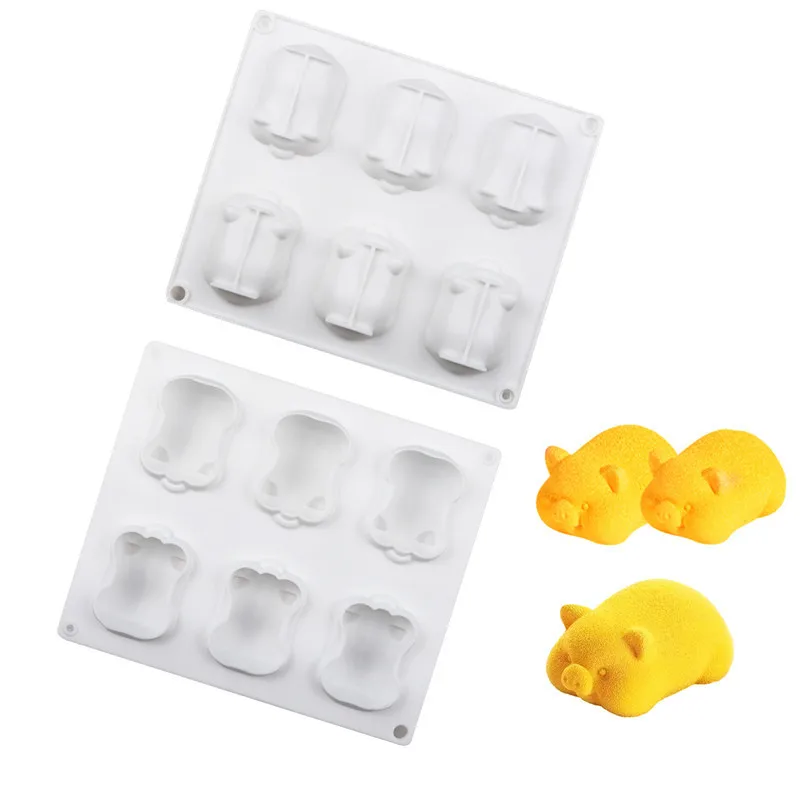 6-Piece Mousse Pig Cake Mold Gold Pig Silicone Mold Ice Cream Chocolate Pudding Silicone Mold Baking Mold
6-Piece Mousse Pig Cake Mold Gold Pig Silicone Mold Ice Cream Chocolate Pudding Silicone Mold Baking Mold