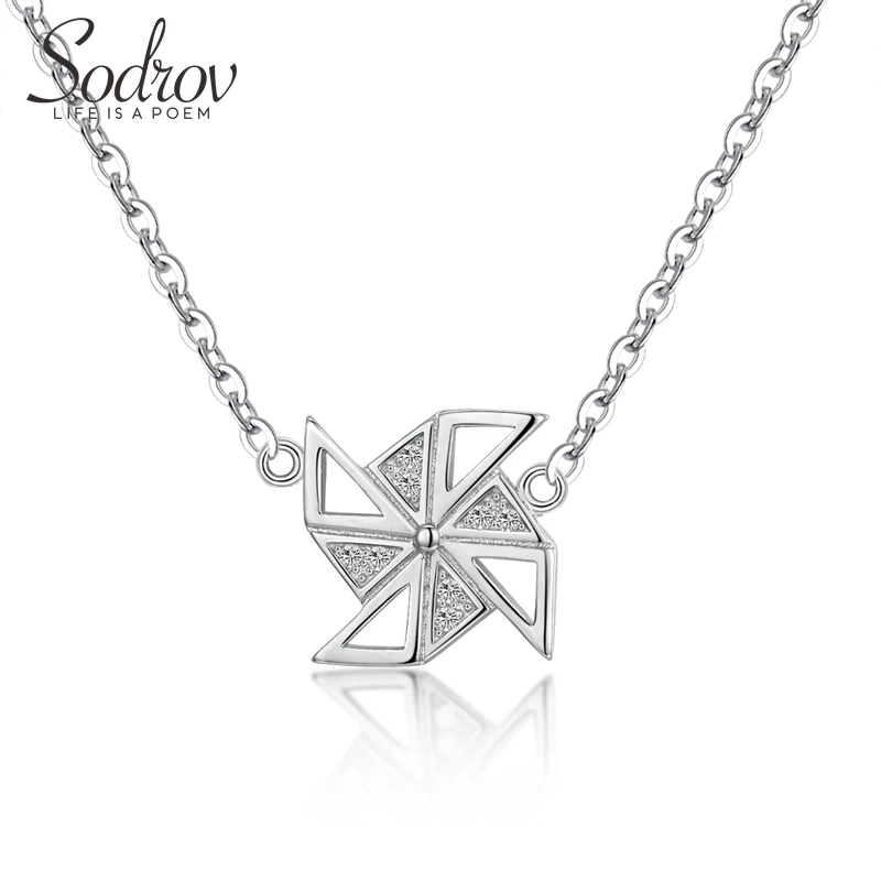 Sodrov 925 Sterling Silver Windmill Necklace Women Trendy Elegant Romantic Fine Jewelry for Women
Sodrov 925 Sterling Silver Windmill Necklace Women Trendy Elegant Romantic Fine Jewelry for Women